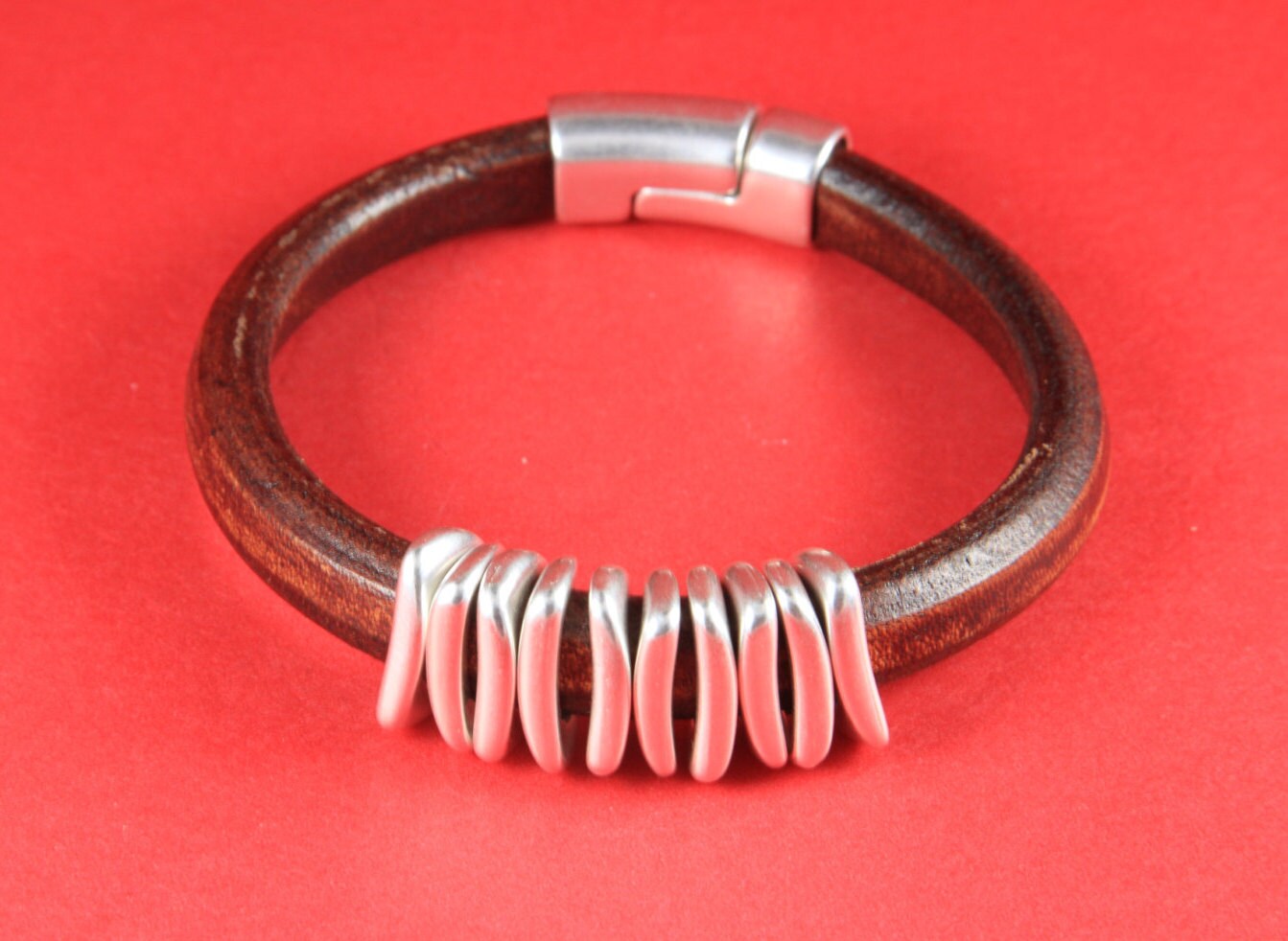 LS0018>>MADE IN EUROPE 5 zamak ring sliders, licorice ring slider, 10x6mm  sliders, silver ring sliders, Qty5