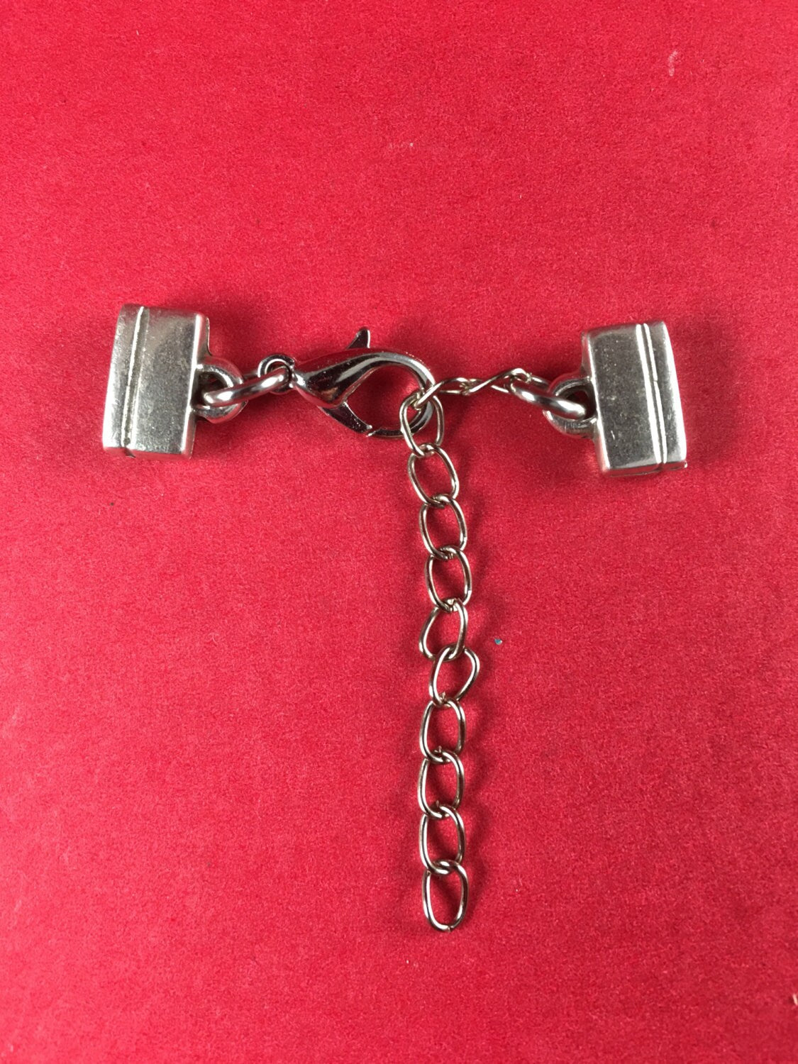 5/10 MADE IN GREECE, mykonos casting adjustable  clasp, silver clasp, flat cord clasp, 10mm flat cord clasp, bracelet clasp (B3217as)Qty 1