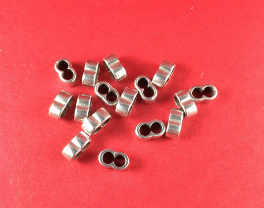 12/3 MADE in EUROPE 4 zamak separators, 4mm cord separators, round cord separators, 4mm round cord separator, Qty4