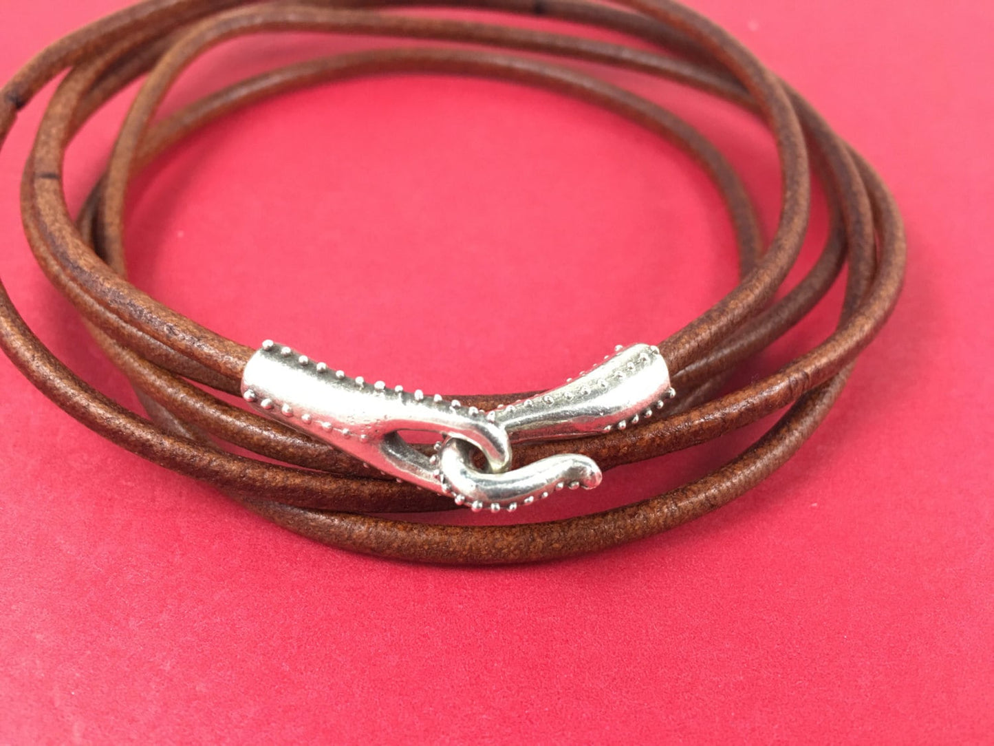 RC0132>>MADE IN EUROPE metal hook, hook clasp, dot clasp, silver hook clasp, 3mm hole clasp (X6010ABAS)Qty1