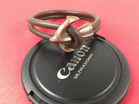 RC0091>>MADE IN EUROPE anchor hook clasp, 5mm leather cord clasp, round leather cord clasp(X5991AC) Qty1