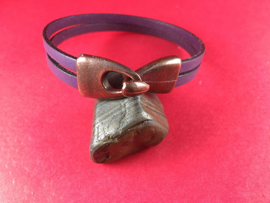 FC0225>>MADE in EUROPE flat leather cord clasp, hook clasp, plain leather cord clasp, zamak closure, leather cord finding (X5844AC) QTY 1