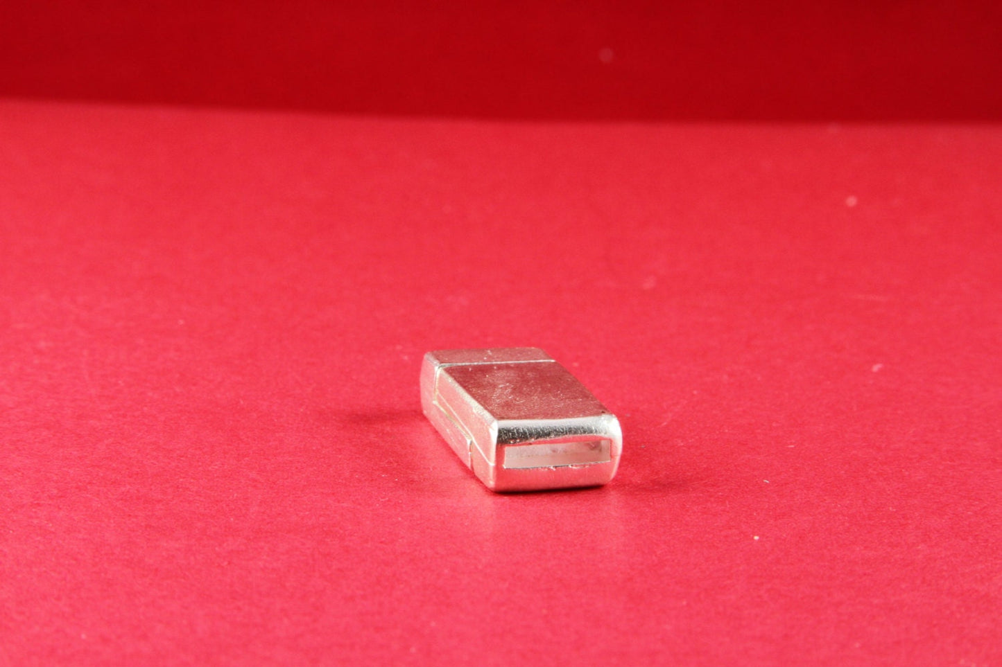 MADE IN EUROPE magnetic clasp for 10mm flat leather cord, silver clasp for flat cord (XM5981SP5/4) Qty1