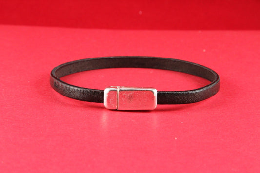 FC0208>> MADE IN EUROPE, magnetic clasp, 5mm flat cord clasp, bracelet clasp, flat cord magnetic clasp (XM5980SP) Qty1