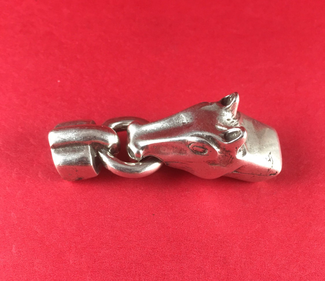 LC0029>>MADE in EUROPE zamak horse clasp, metal horse hook clasp qty1