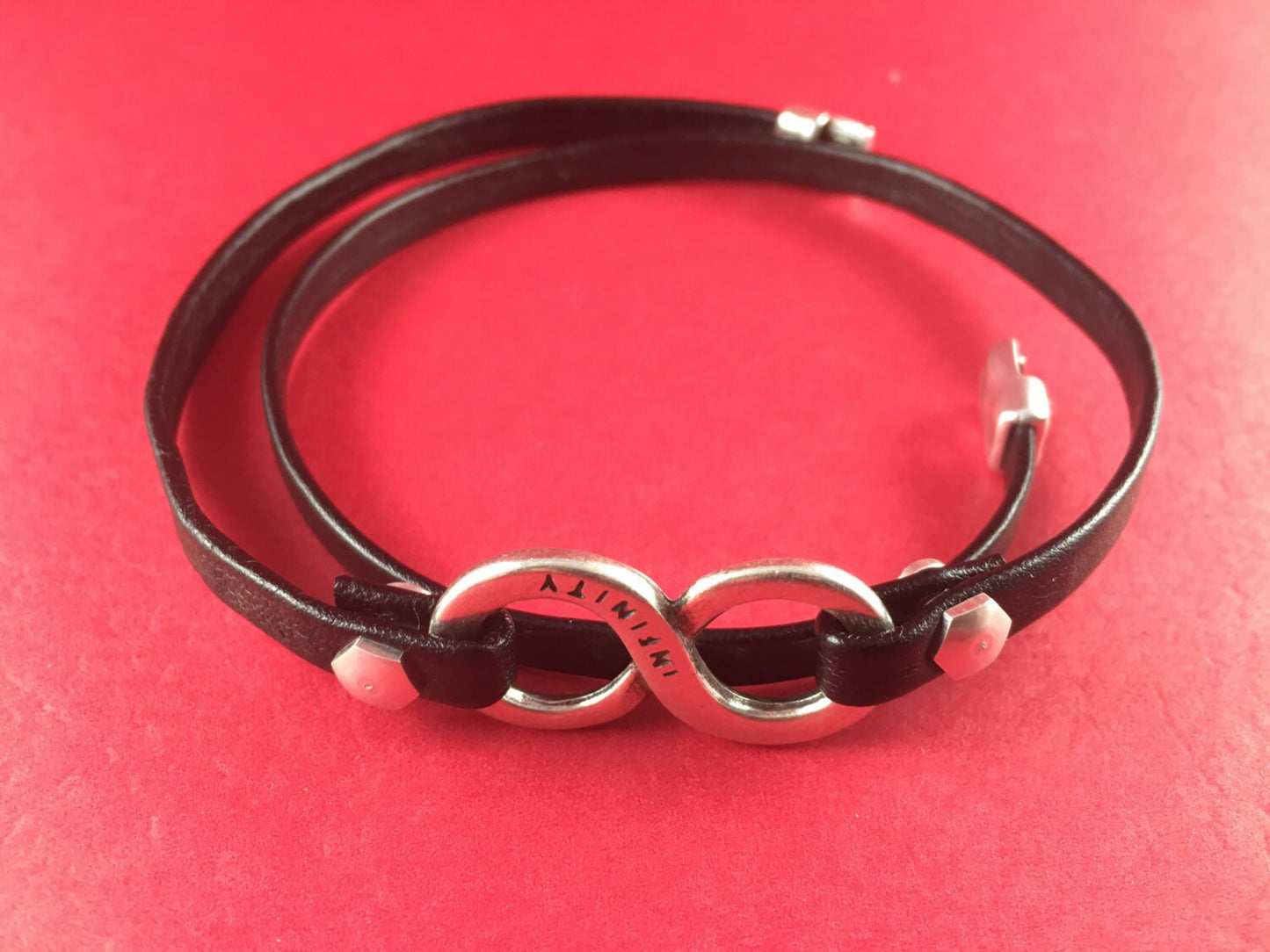 C0060>>MADE in EUROPE 2 zamak infinity connectors, silver infinity connector qty2