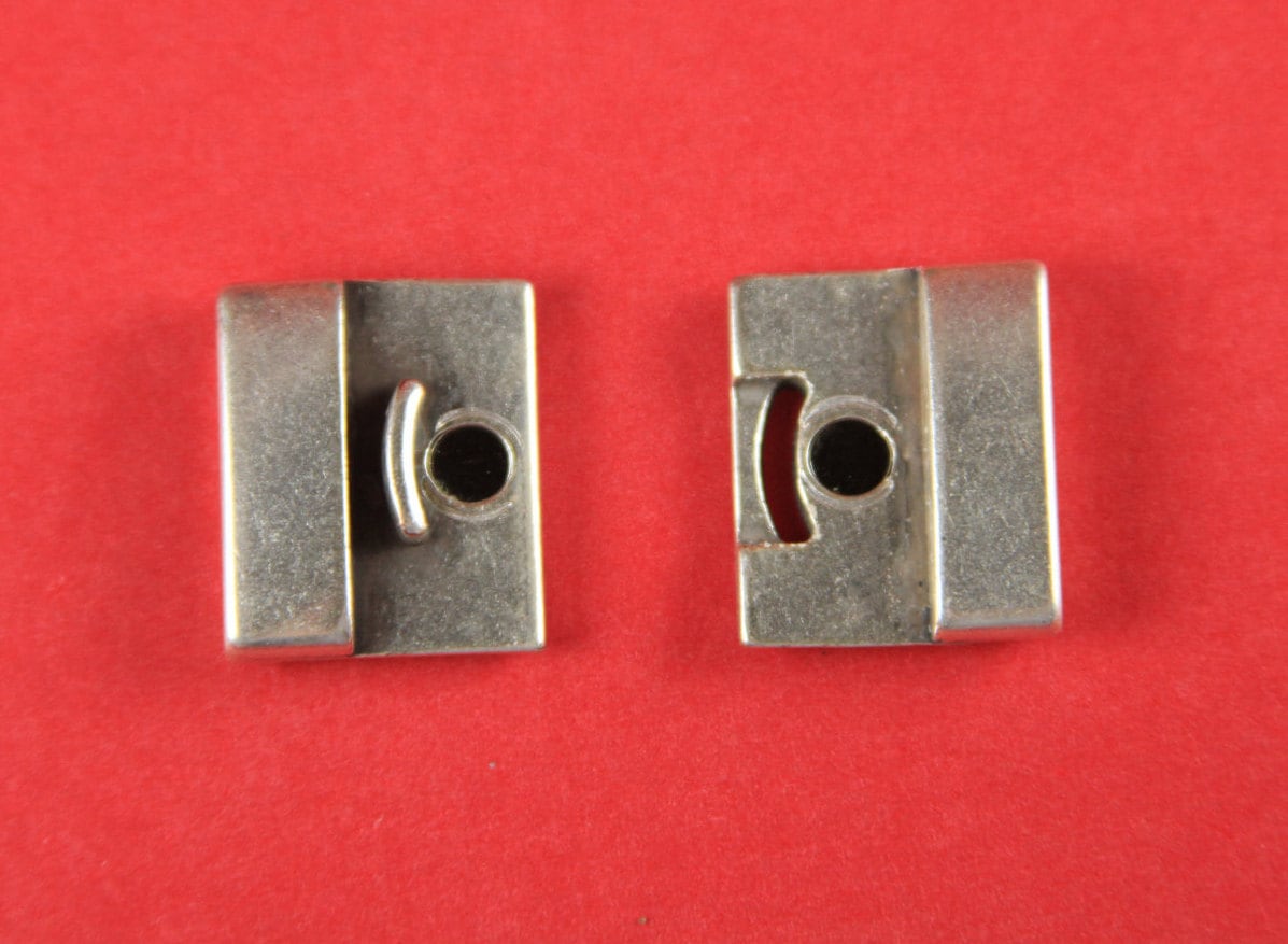 FC0175>>MADE in EUROPE zamak clasp, 20mm flat cord clasp, large clasp, silver clasp Qty1