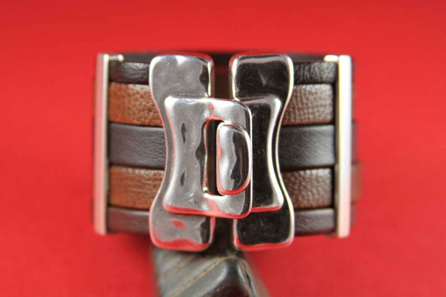 FC0001>>MADE in EUROPE large zamak hook clasp, 40mm flat zamak clasp, 40mm hammered hook clasp (5408/40) Qty1