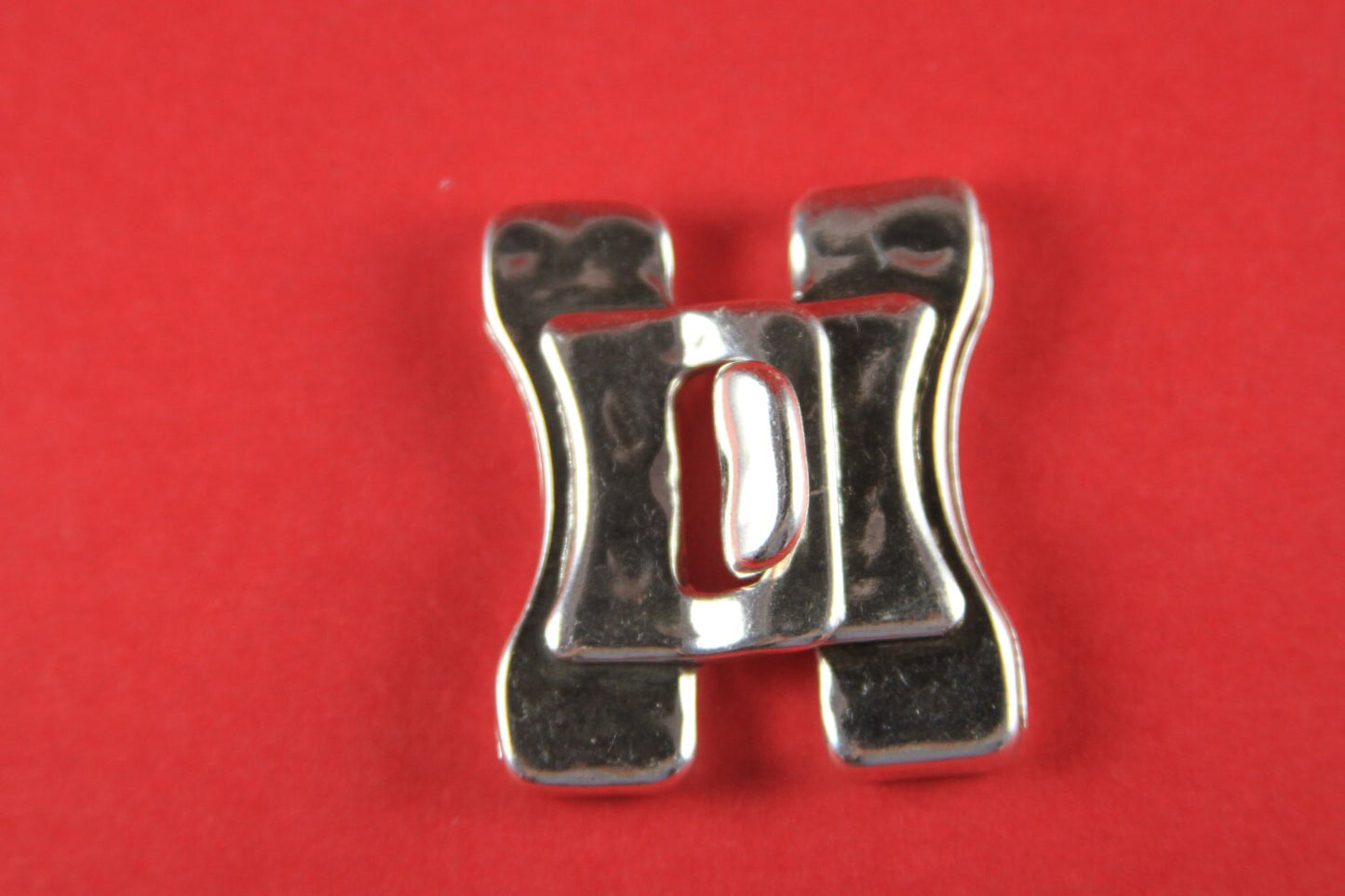FC0001>>MADE in EUROPE large zamak hook clasp, 40mm flat zamak clasp, 40mm hammered hook clasp (5408/40) Qty1