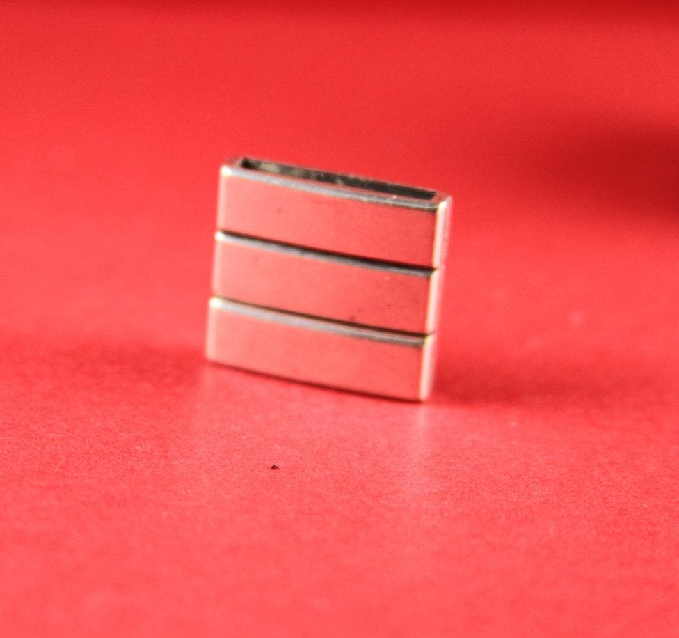 FC0082>>MADE in EUROPE zamak clasp, 20mm flat cord clasp, large clasp, silver clasp Qty1