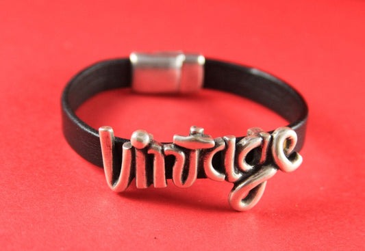 FS0086>>MADE in EUROPE zamak slider, zamak connector, VINTAGE slider, 10mm flat cord slider, bracelet connector (77004/10) Qty1)