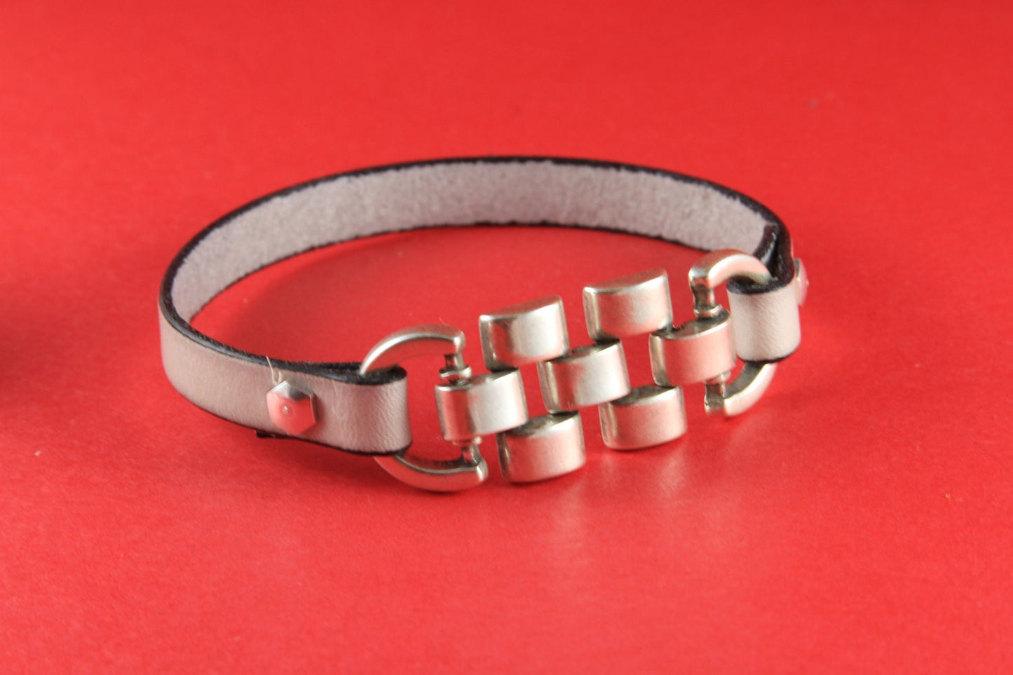 C0066>>MADE IN EUROPE bracelet zamak connector, chain spacer, flat cord connector, chain connector Qty1