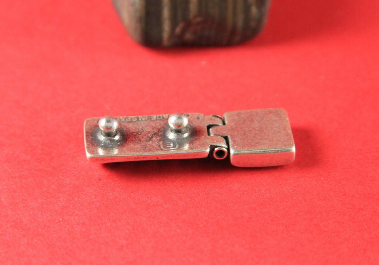 FC0163>>MADE in EUROPE zamak fastener clasp, 10mm flat cord rope fastener clasp,  (77986/10) Qty1