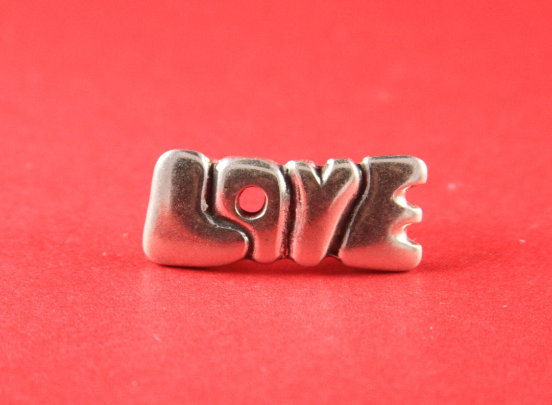 LS0017>>MADE in EUROPE licorice LOVE  slider, licorice zamak slider, licorice zamak tube, 10x6mm love slider, Qty1
