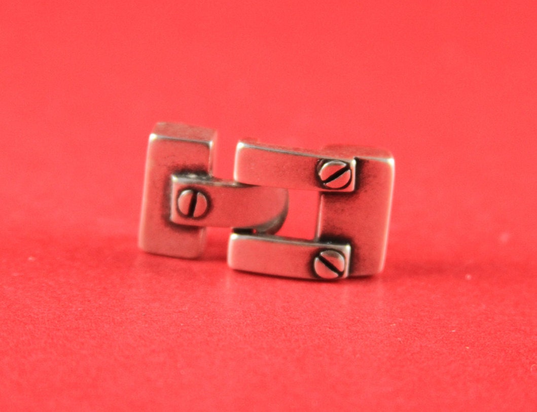 FC0166>>MADE in EUROPE zamak hook clasp, 13mm flat zamak clasp, 13mm toggle hook clasp (77924/13) Qty1