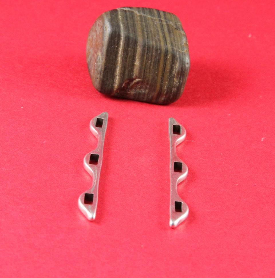 12/3 MADE in EUROPE 5 zamak flat cord strand separators, 5mm flat cord separator, 6mm flat separator, flat cord sliders Qty5