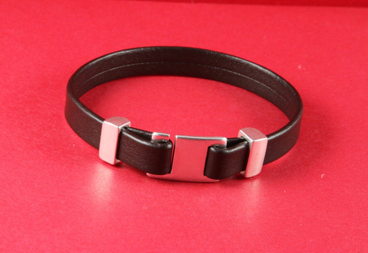 FC0241>>MADE in EUROPE 2 zamak flat hook clasps, square flat cord clasp, 10mm flat cord hook clasp (9109) Qty2