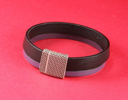 FC0247>>MADE in EUROPE zamak clasp, 15mm flat cord clasp, large  clasp, silver clasp Qty1