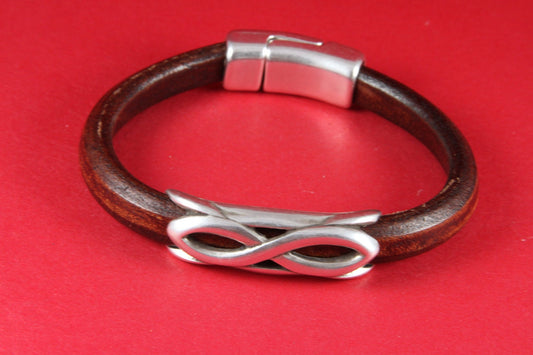 LS0033>>MADE IN EUROPE zamak infinity tube, licorice infinity knot slider, 10x6mm  sliders, silver infinity tube, Qty1