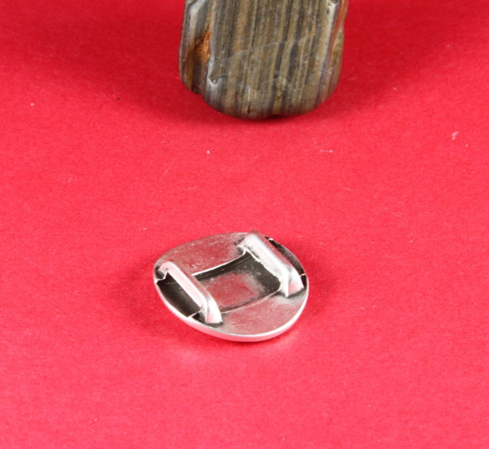 FS0114>>MADE in EUROPE zamak round hammered slider, 10mm flat cord slider, 10mm leather cord slider, zamak sliders  Qty1