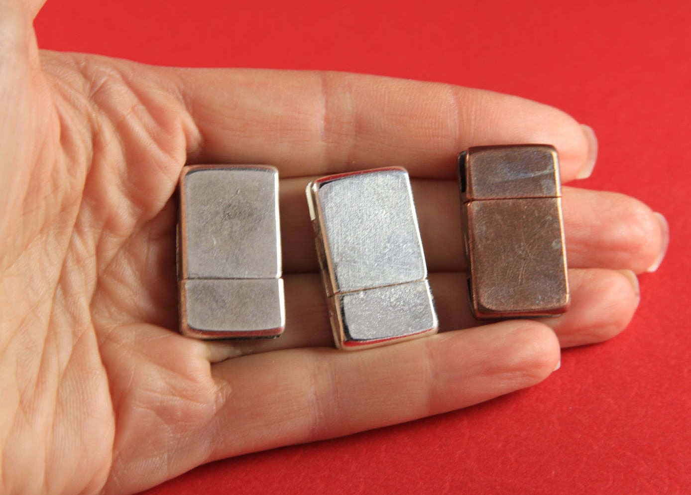11/4 MADE IN EUROPE magnetic clasp for 15mm flat leather cord, silver clasp for flat cord (XM6007SP) Qty1