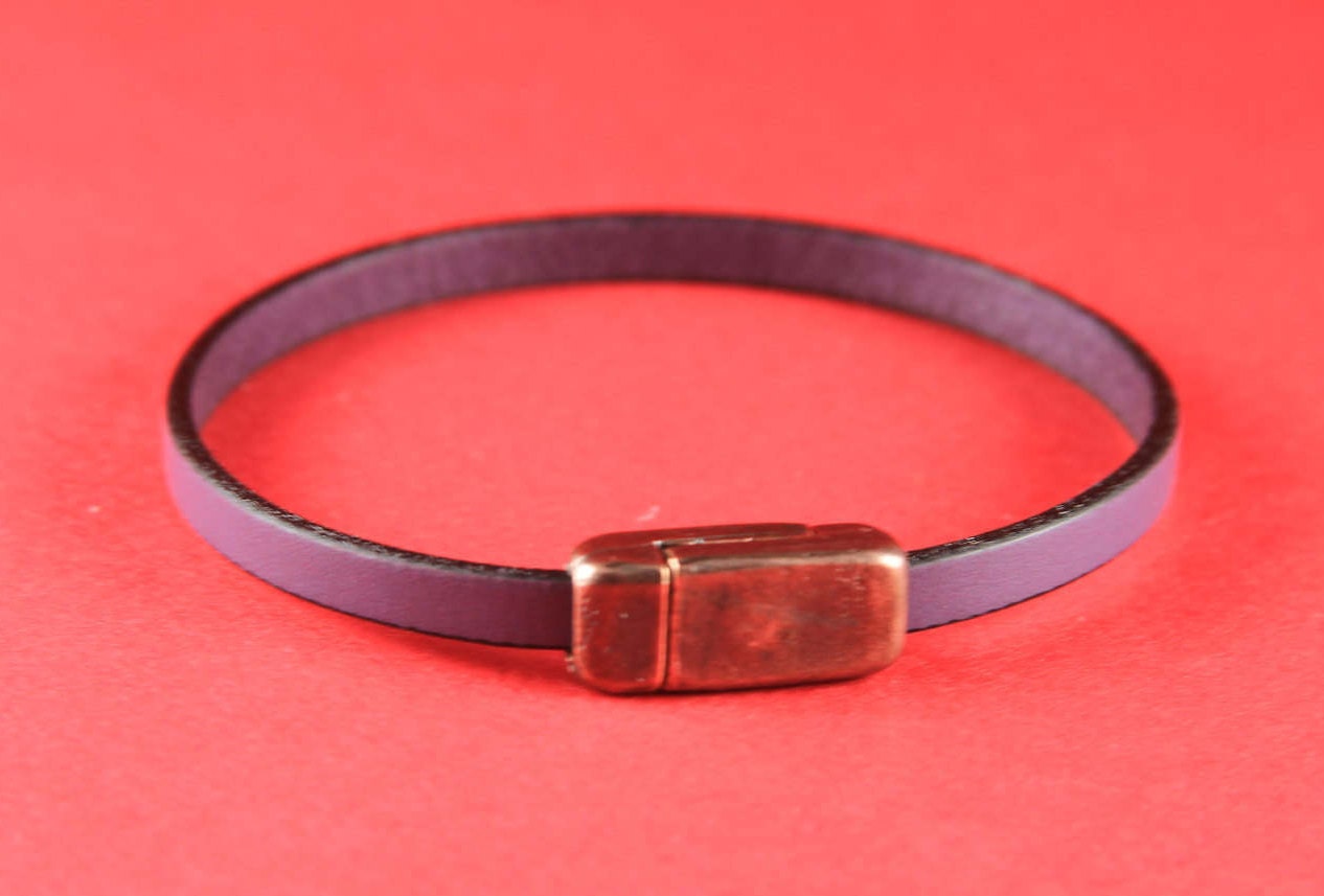 FC0208>>MADE IN EUROPE copper magnetic clasp, 5mm flat cord clasp, bracelet clasp, flat cord magnetic clasp (XM5980AC) Qty1