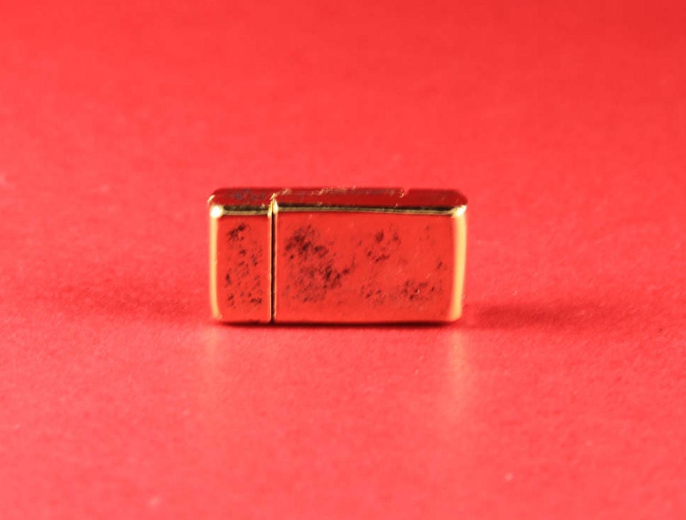 FC0164>>MADE IN EUROPE magnetic clasp for 10mm leather cord, old gold clasp for flat cord, strong 10mm magnetic clasp (XM5981AG) Qty1