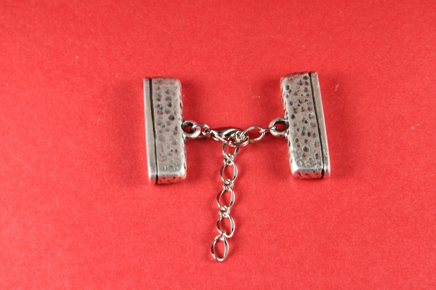 5/9 MADE in EUROPE 20mm hammered zamak clasp with extention chain, 20mm adjustable clasp, flat 20mm clasp, heavy duty clasp (93960)qt1