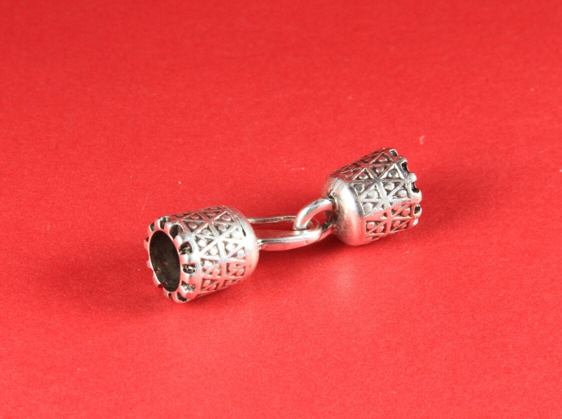 11/1 MADE IN EUROPE metal end caps, climbing cord ends, 10mm cord end, climbing cord clasp, climbing cord end caps (93789)Qty1set