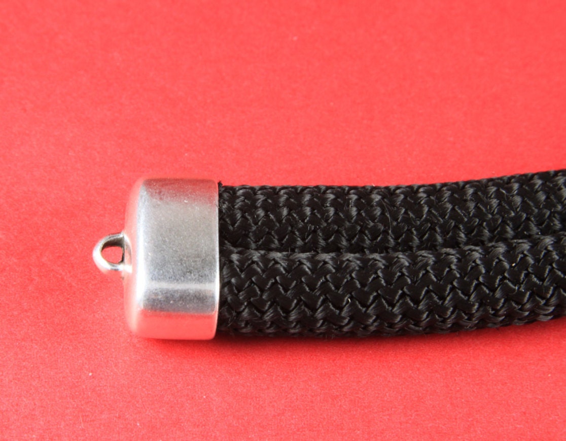 6/7 MADE IN EUROPE 2 zamak end caps, climbing cord double caps,  double strand climbing cord end caps (8884-0077)Qty2