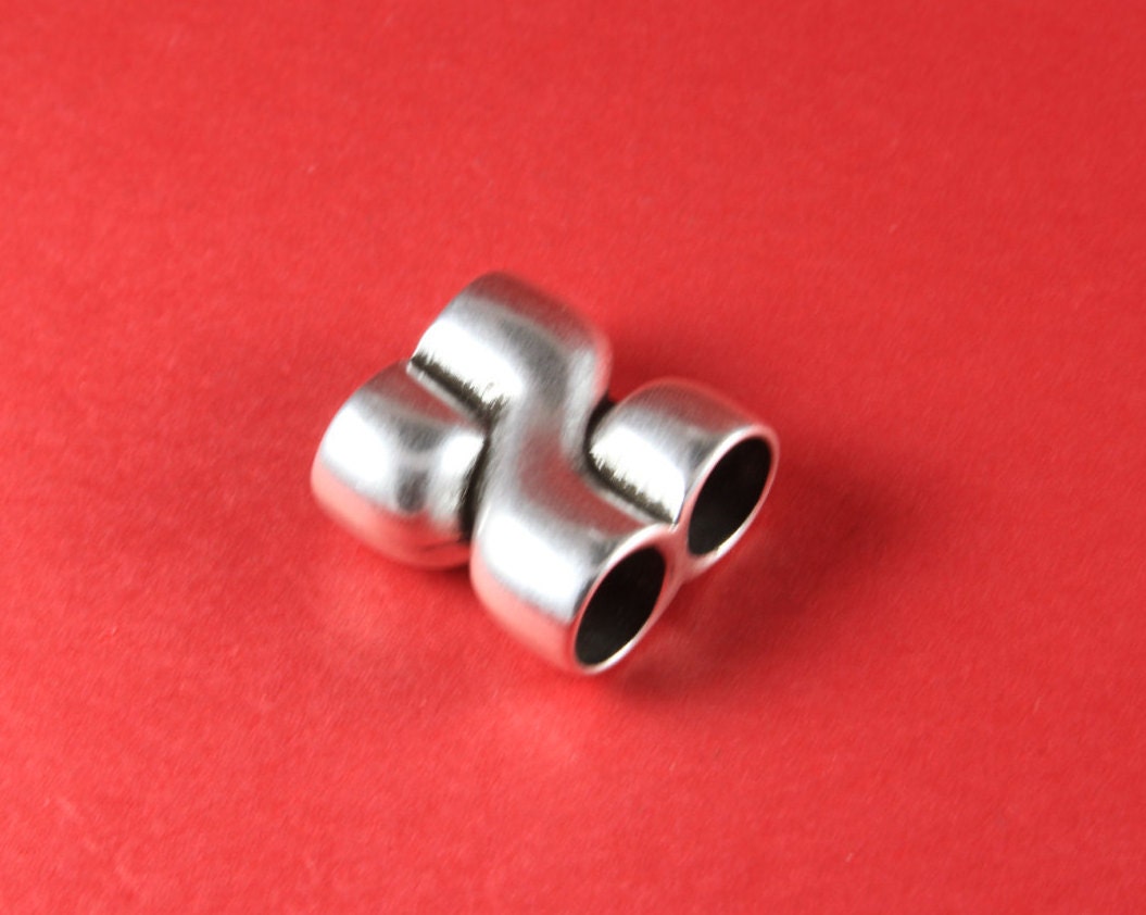 RS0119>>MADE in EUROPE zamak twisted connector, climbing cord twisted connector, 10mm round cord connector (8875-0077) Qty1