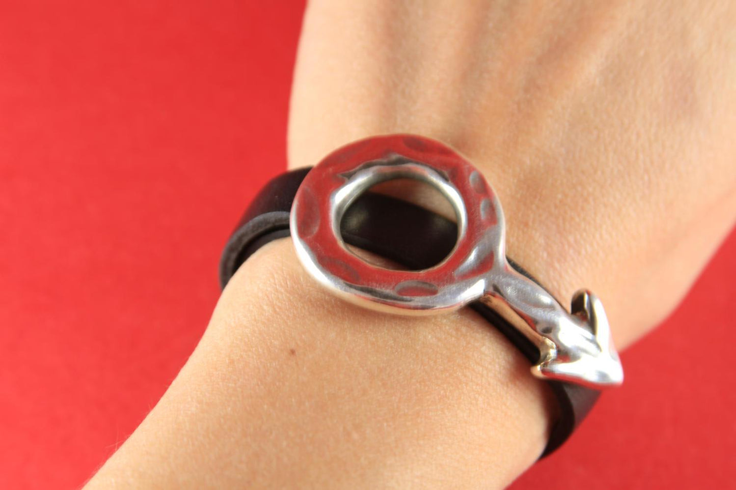 FC0254>>MADE in EUROPE zamak  male sign clasp with slider, 10mm flat cord male sign fastener clasp,  (4740/10) Qty1