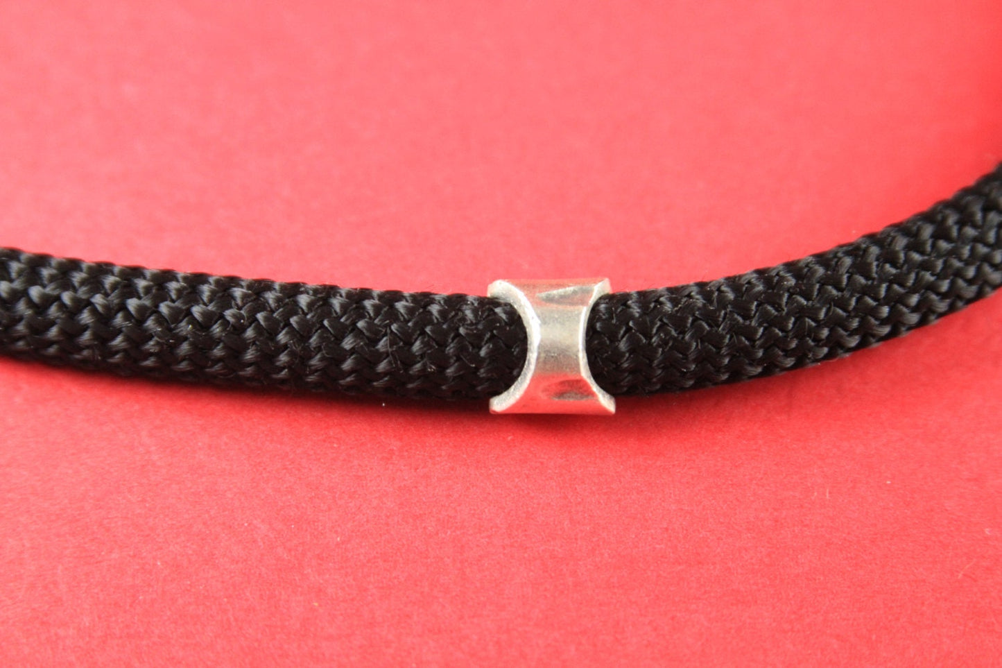RS0091>>MADE IN EUROPE  2 metal sliders, 10mm climbing cord slider, climbing cord metal tube, round cord bead (X4630as) Qty2