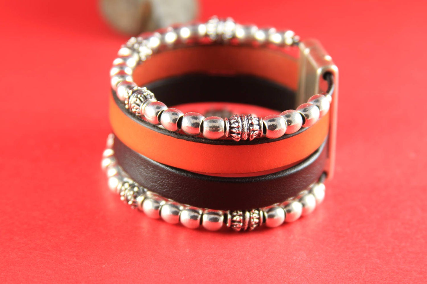 FC0161>>MADE in EUROPE zamak clasp, 20mm flat cord clasp, large clasp, silver clasp Qty1
