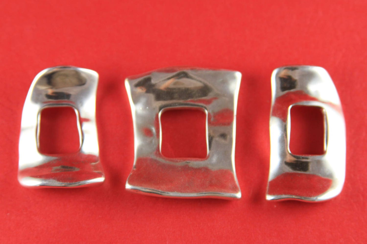 C0108>> MADE in EUROPE shiny zamak 3 piece set,  bracelet set, silver zamak findings (43/38/39/40)