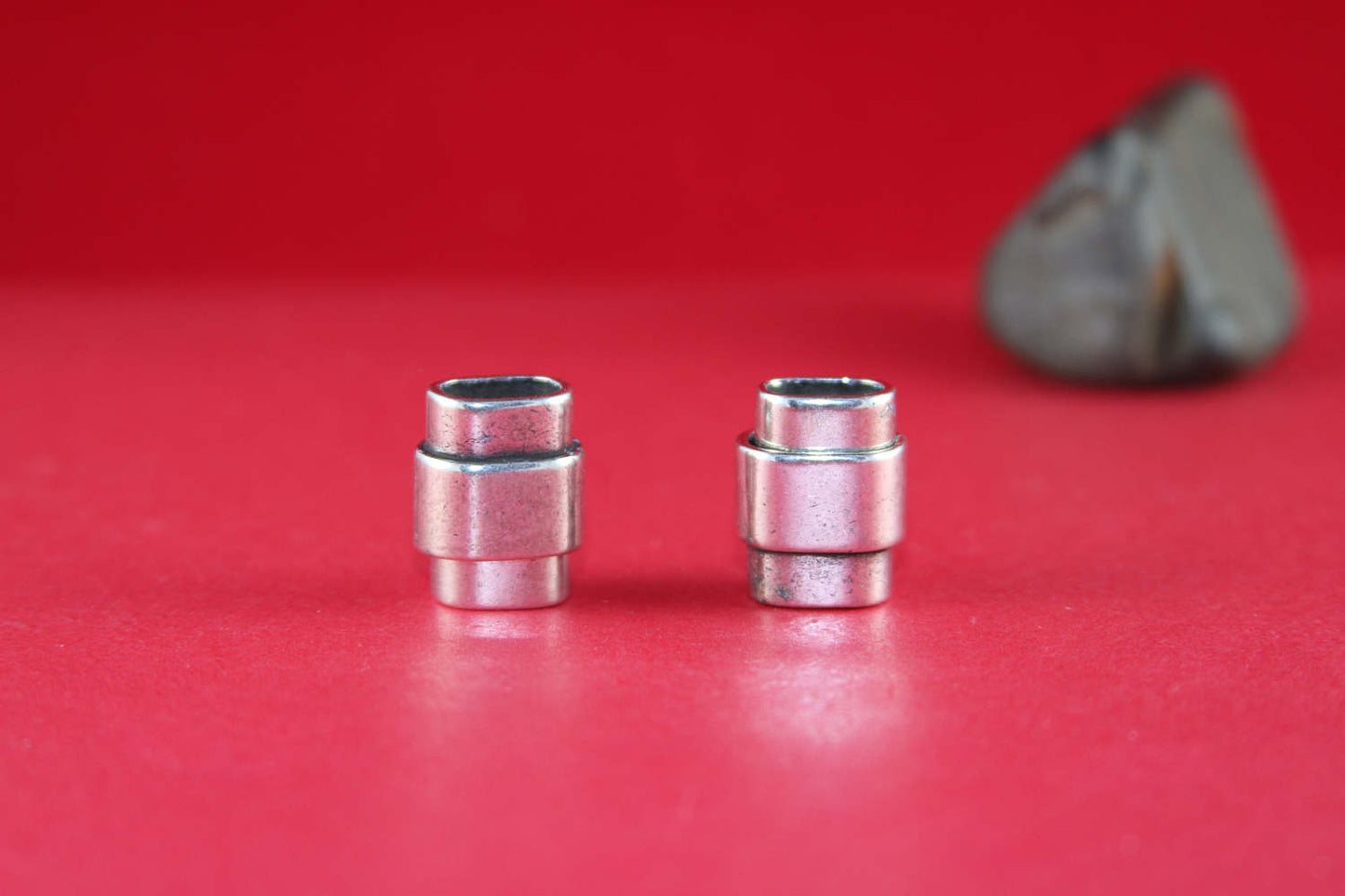 LC0034>> MADE in EUROPE zamak clasp for licorice cord, zamak clasp, 10x6mm clasp (ABLZ135S) Qty1
