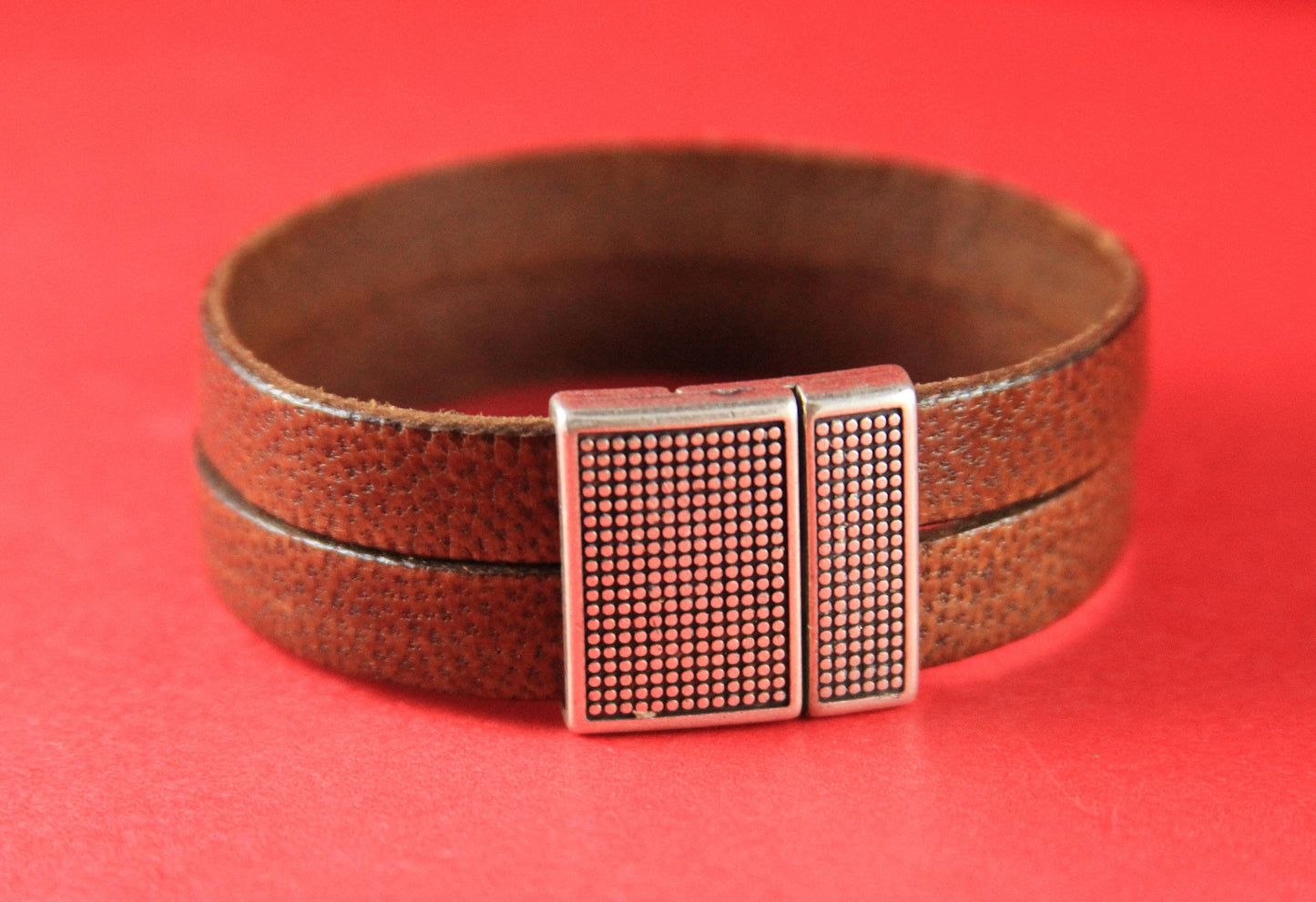 FC0079>>MADE in EUROPE zamak clasp, 20mm flat cord clasp, large clasp, silver clasp Qty1