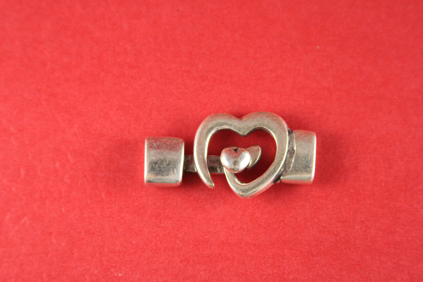 FC0025>> MADE IN EUROPE toggle clasp, swirl toggle clasp, spiral heart toggle clasp, heart toggle clasp (78934/10)