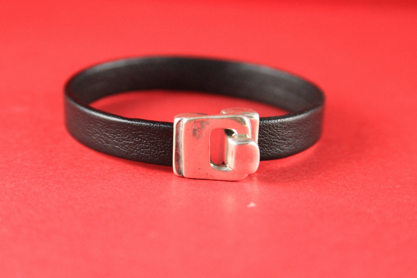 FC0148>>MADE in EUROPE zamak hook clasp, 10mm flat cord clasp, silver hook clasp (78861/10) Qty1