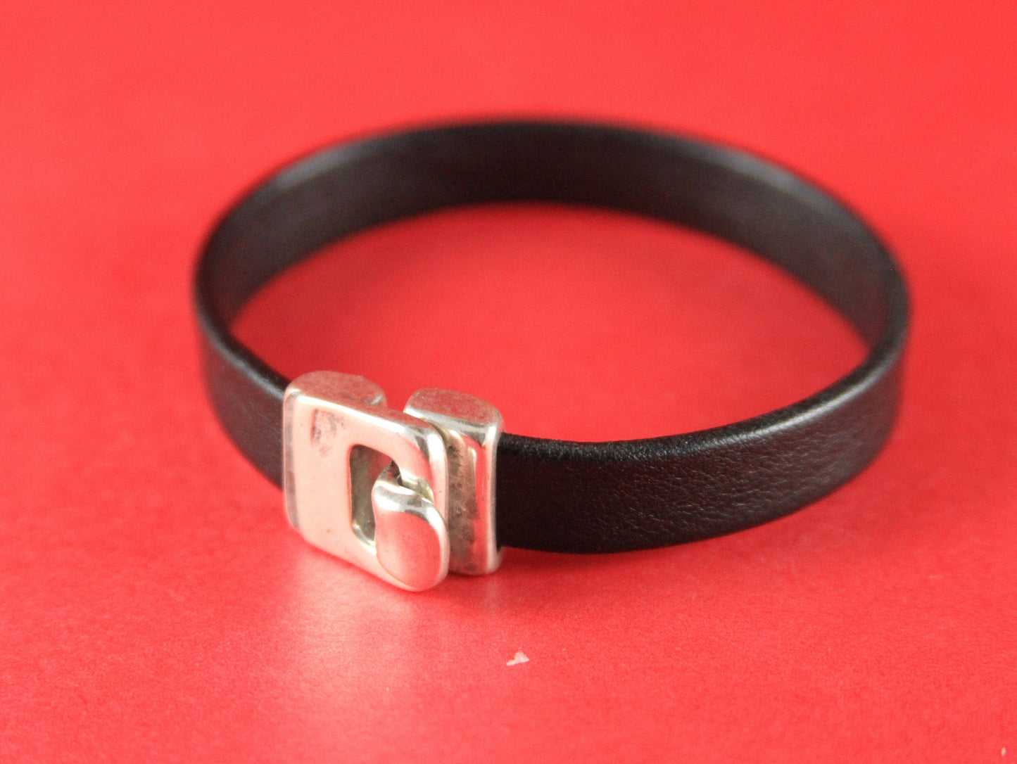 FC0148>>MADE in EUROPE zamak hook clasp, 10mm flat cord clasp, silver hook clasp (78861/10) Qty1