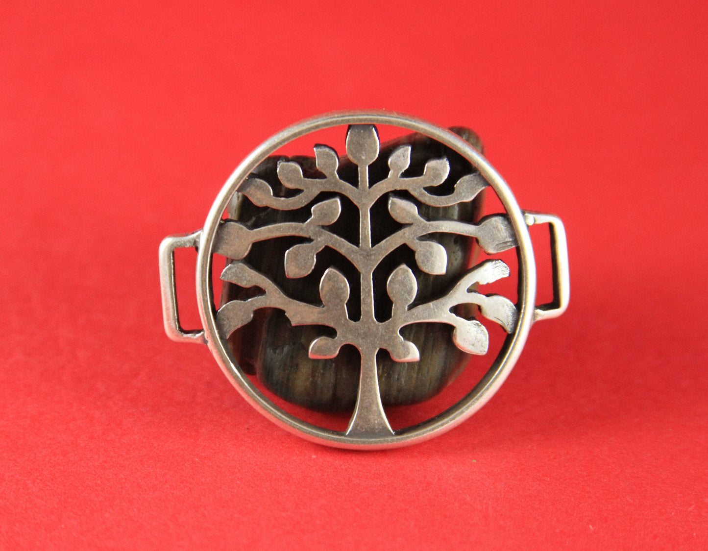 C0026>>MADE in EUROPE zamak connector, large life tree connector, bracelet zamak connector, tree of life connector Qty1