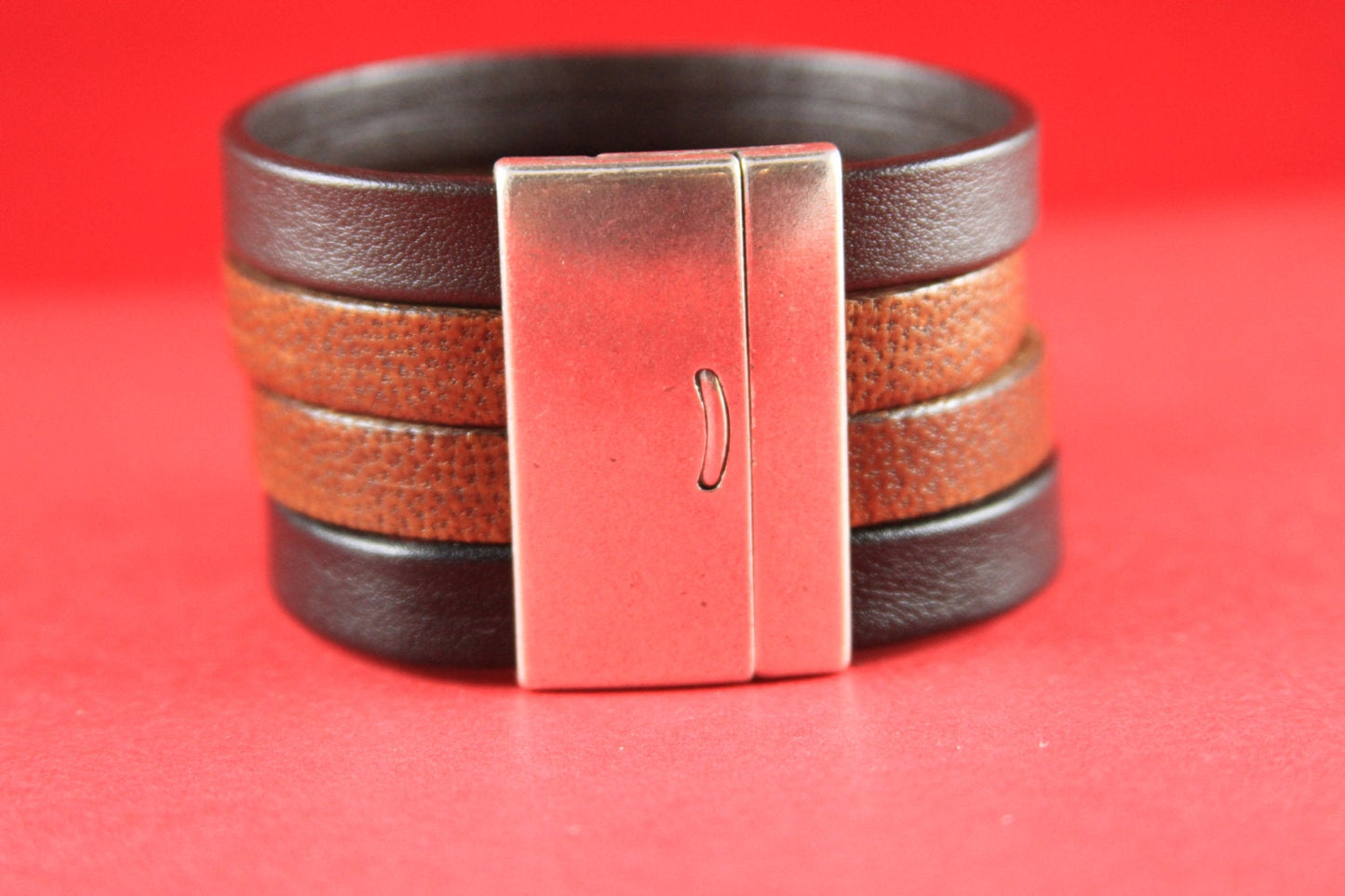 FC0006>> MADE in EUROPE flat cord magnetic clasp, 40mm flat cord clasp, large magnetic clasp (76931/40) qty1