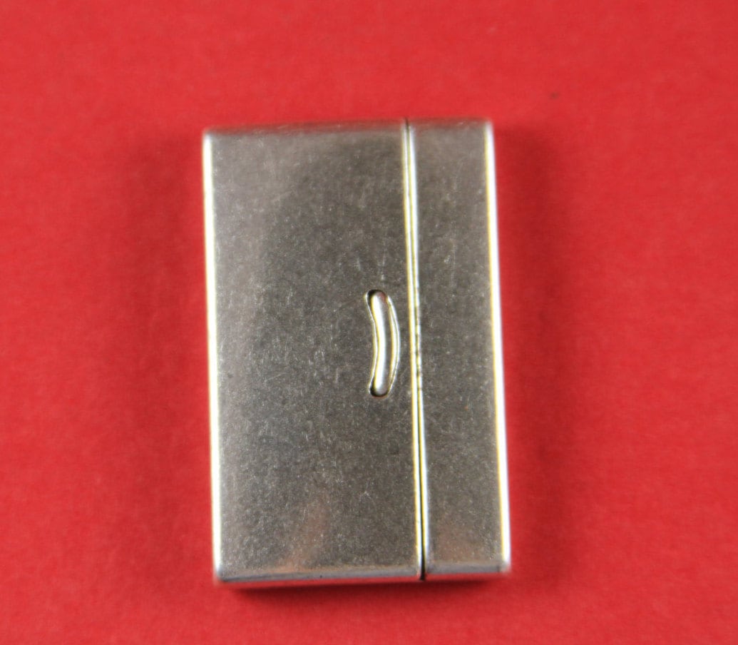 FC0006>> MADE in EUROPE flat cord magnetic clasp, 40mm flat cord clasp, large magnetic clasp (76931/40) qty1