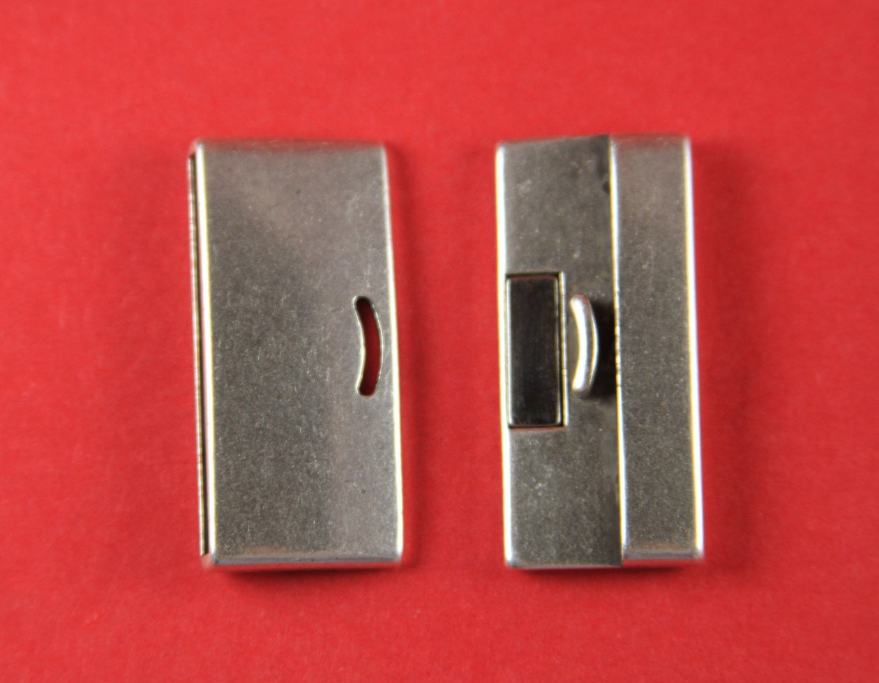 FC0006>> MADE in EUROPE flat cord magnetic clasp, 40mm flat cord clasp, large magnetic clasp (76931/40) qty1