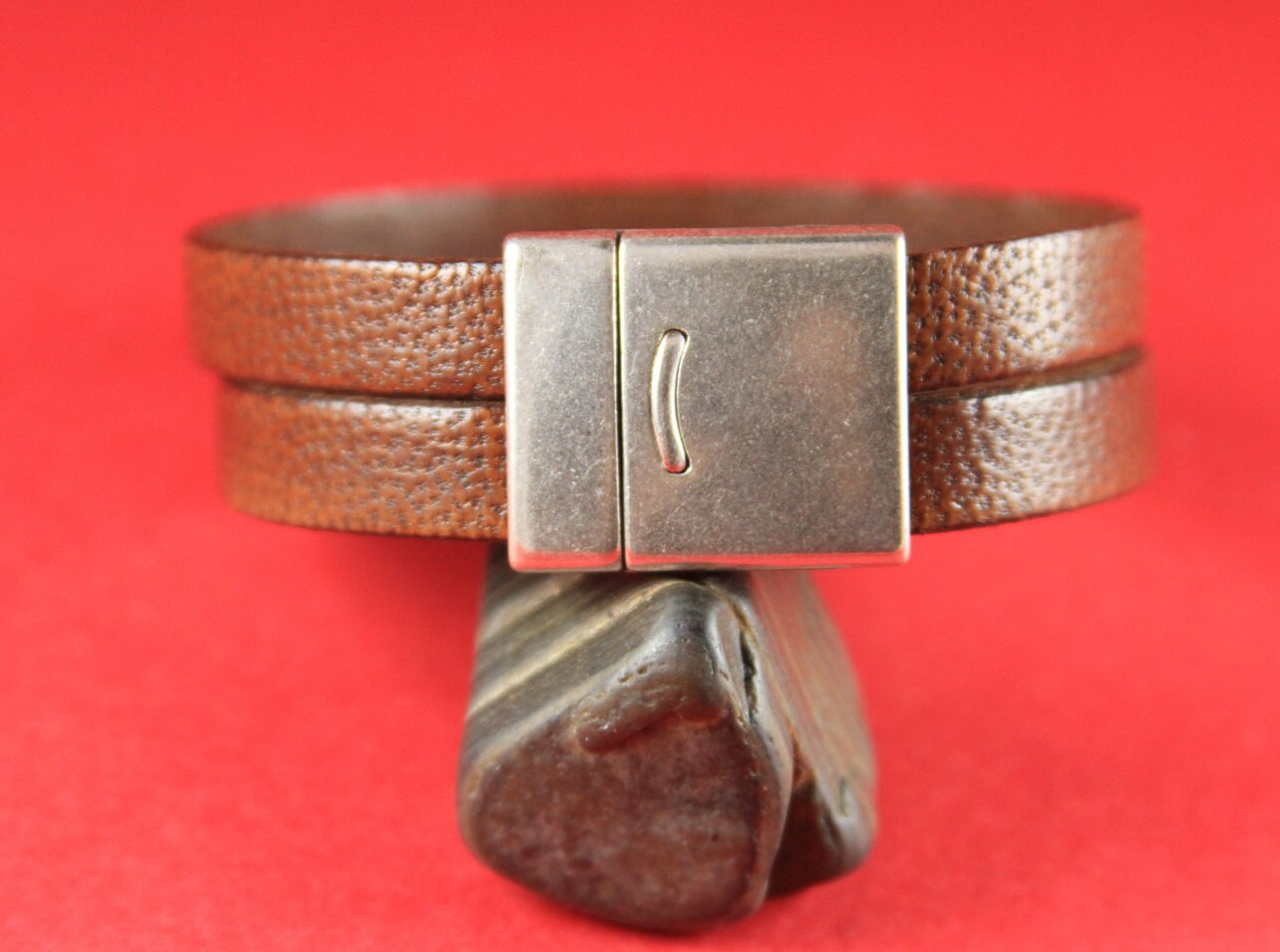 FC0175>>MADE in EUROPE zamak clasp, 20mm flat cord clasp, large clasp, silver clasp Qty1