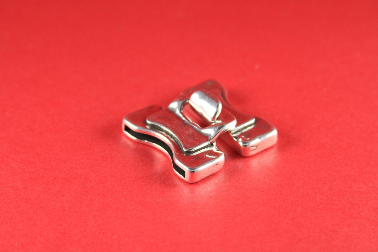 FC0002>>MADE in EUROPE large zamak hook clasp, 30mm flat zamak clasp, 30mm hammered hook clasp (5408/30) Qty1