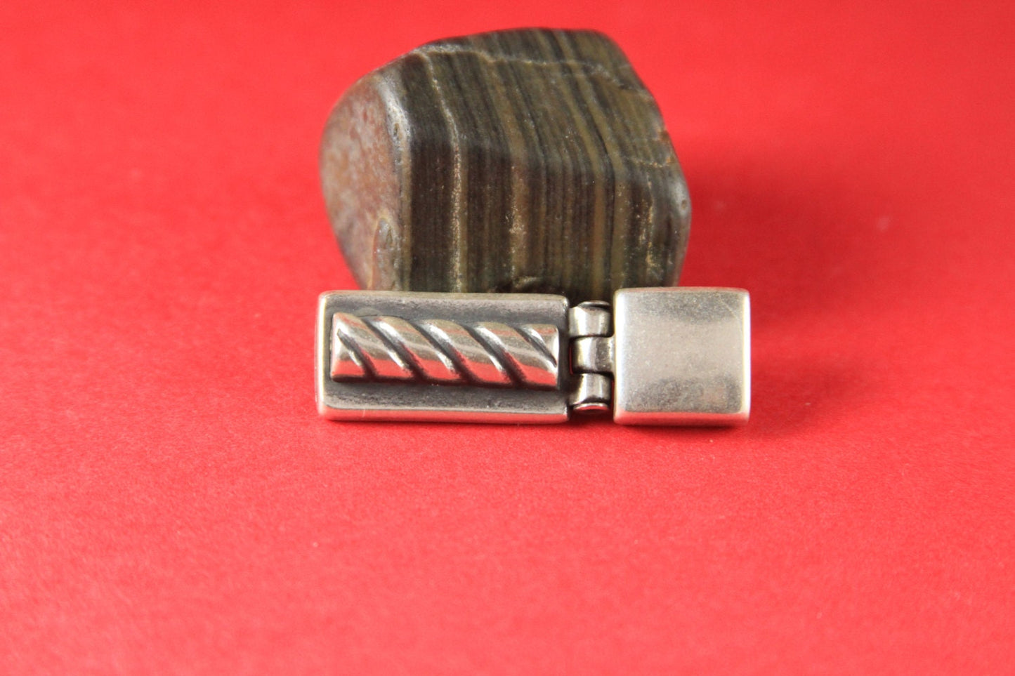 FC0163>>MADE in EUROPE zamak fastener clasp, 10mm flat cord rope fastener clasp,  (77986/10) Qty1