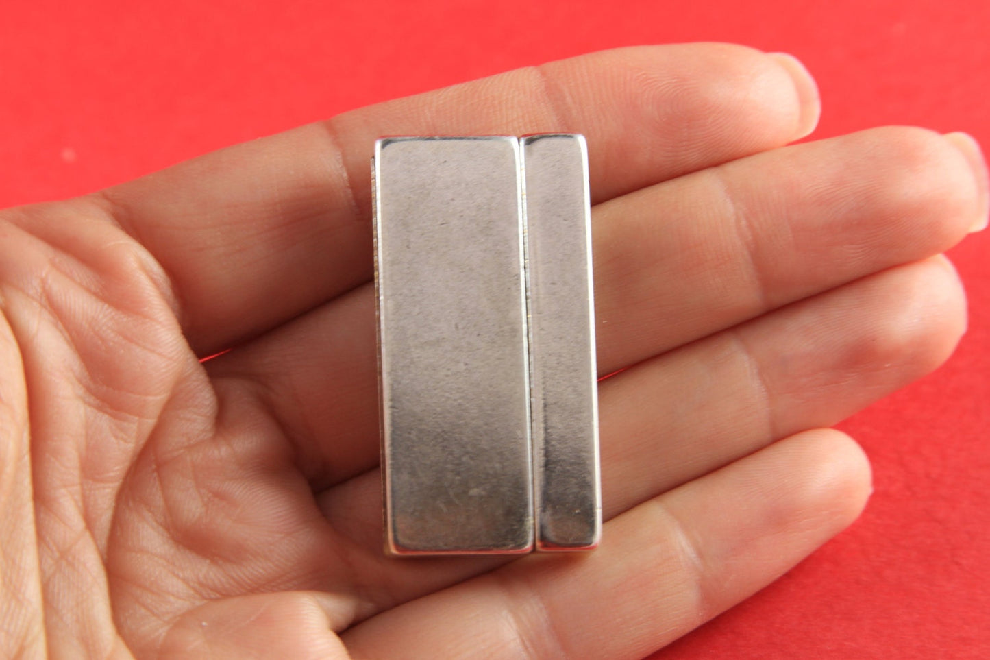 FC0091>>MADE in EUROPE zamak flat cord magnetic clasp, 40mm flat cord clasp, large magnetic clasp (75842/40) qty1