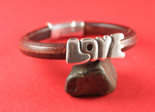 LS0017>>MADE in EUROPE licorice LOVE  slider, licorice zamak slider, licorice zamak tube, 10x6mm love slider, Qty1