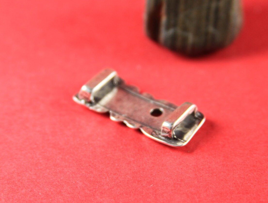 LS0017>>MADE in EUROPE licorice LOVE  slider, licorice zamak slider, licorice zamak tube, 10x6mm love slider, Qty1